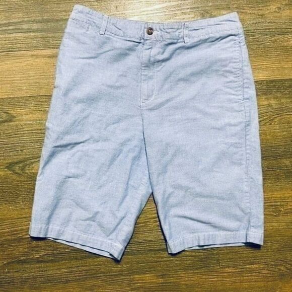 Polo Ralph Lauren Light Blue Pastel Blue Oxford Bermuda Preppy Golf Short 18 - Picture 1 of 5